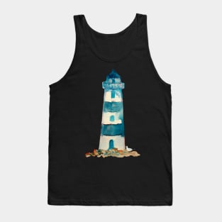 Watercolor Lighthouse Tank Top